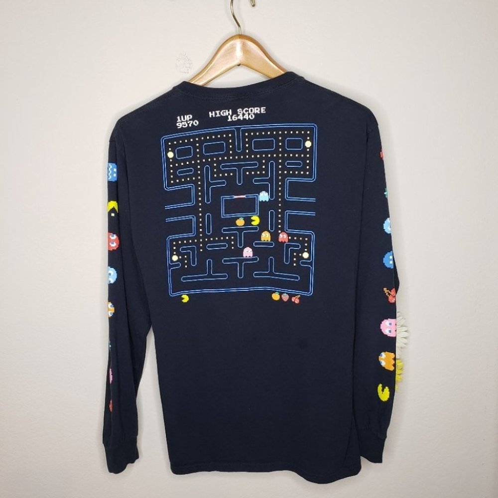 Pac-Man graphic t-shirt black size Medium - Picture 3 of 12